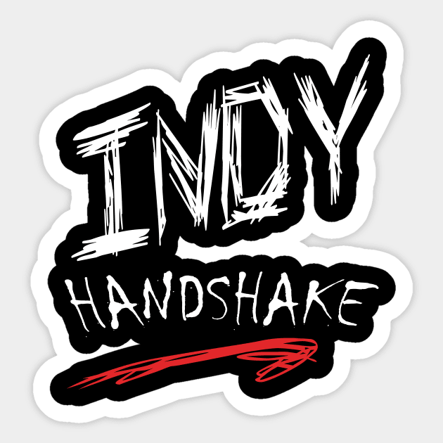 Indy Handshake Attitude (dark shirts) Sticker by Indy Handshake